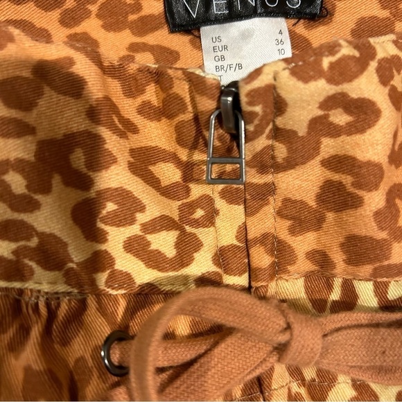 Venus Leopard Cheetah Animal Print Cargo Pants - Picture 12 of 16